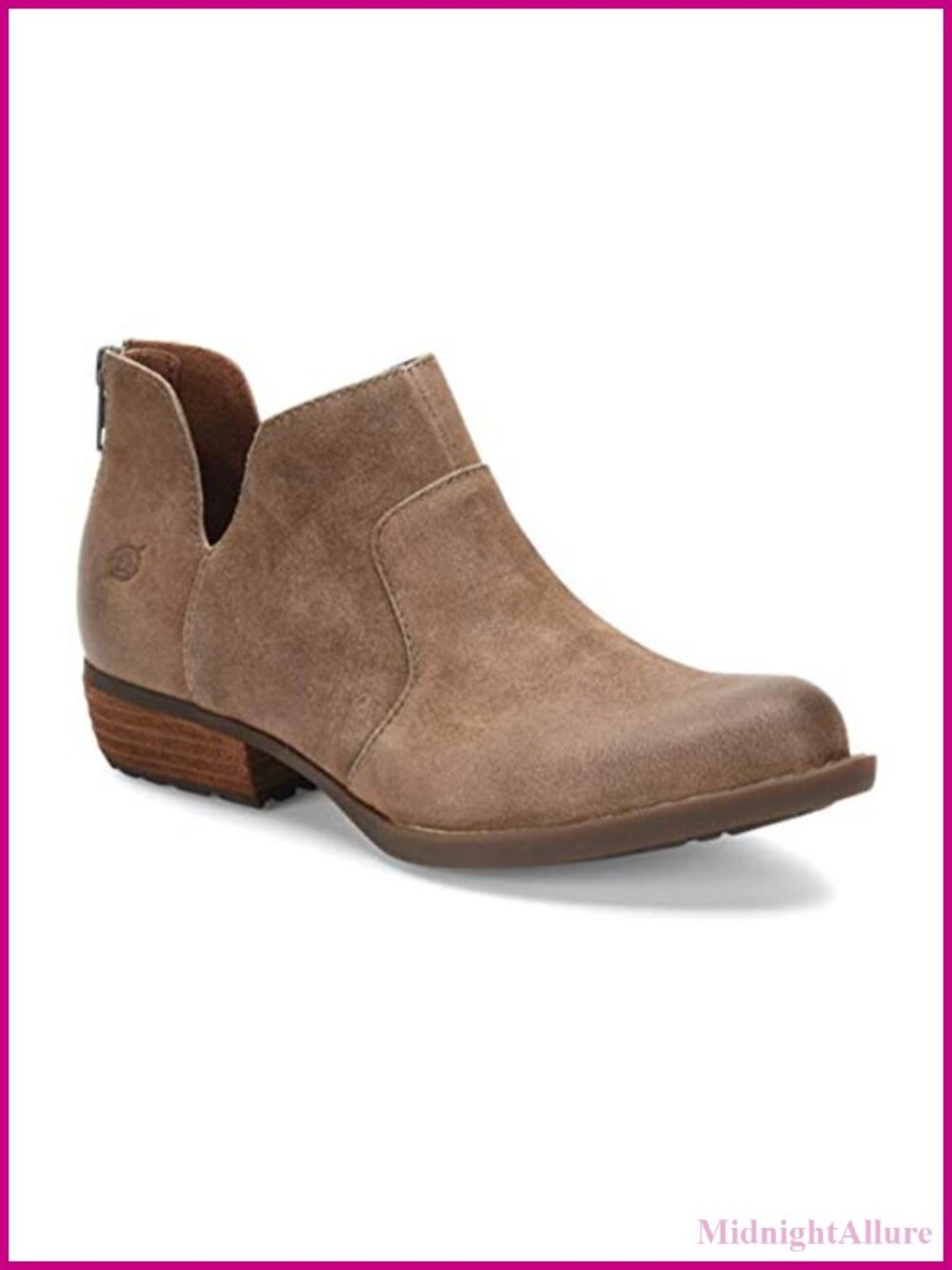 Women's Kerri Leather Ankle Bootie Leawood Heel Opanka Comfort